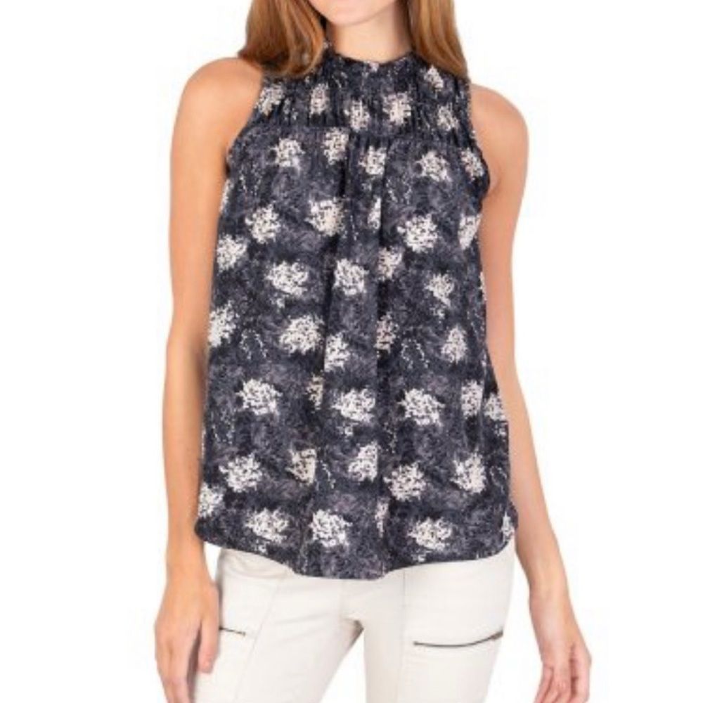 Joie Smocked Neck Sleeveless Top NWOT Size XL